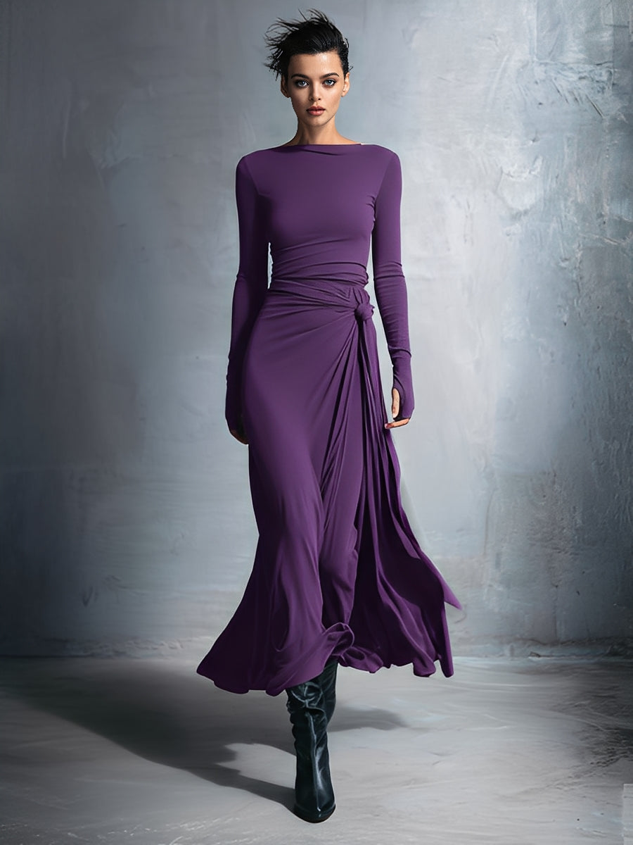 PAULA™ | VESTIDO MAXI EXQUISITO CON NUDO ENVOLVENTE