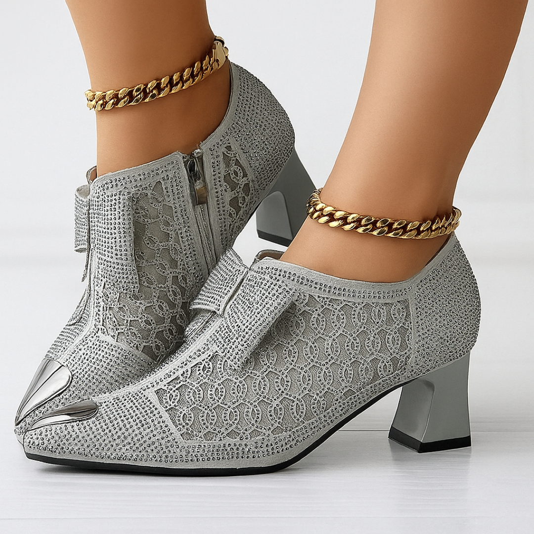 Aurelia / Tacones Textura Lazoᵛᶜ