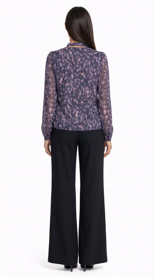 Blusa Cruzada Gasa Estampada