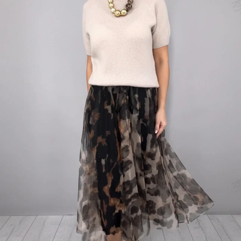 MAELA™ | CONJUNTO DE PUNTO Y FALDA FLUIDA
