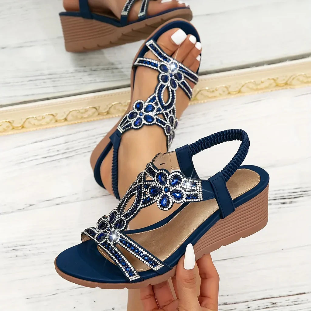 Giadaᵛᶜ / Sandalias Cuña Pedrería
