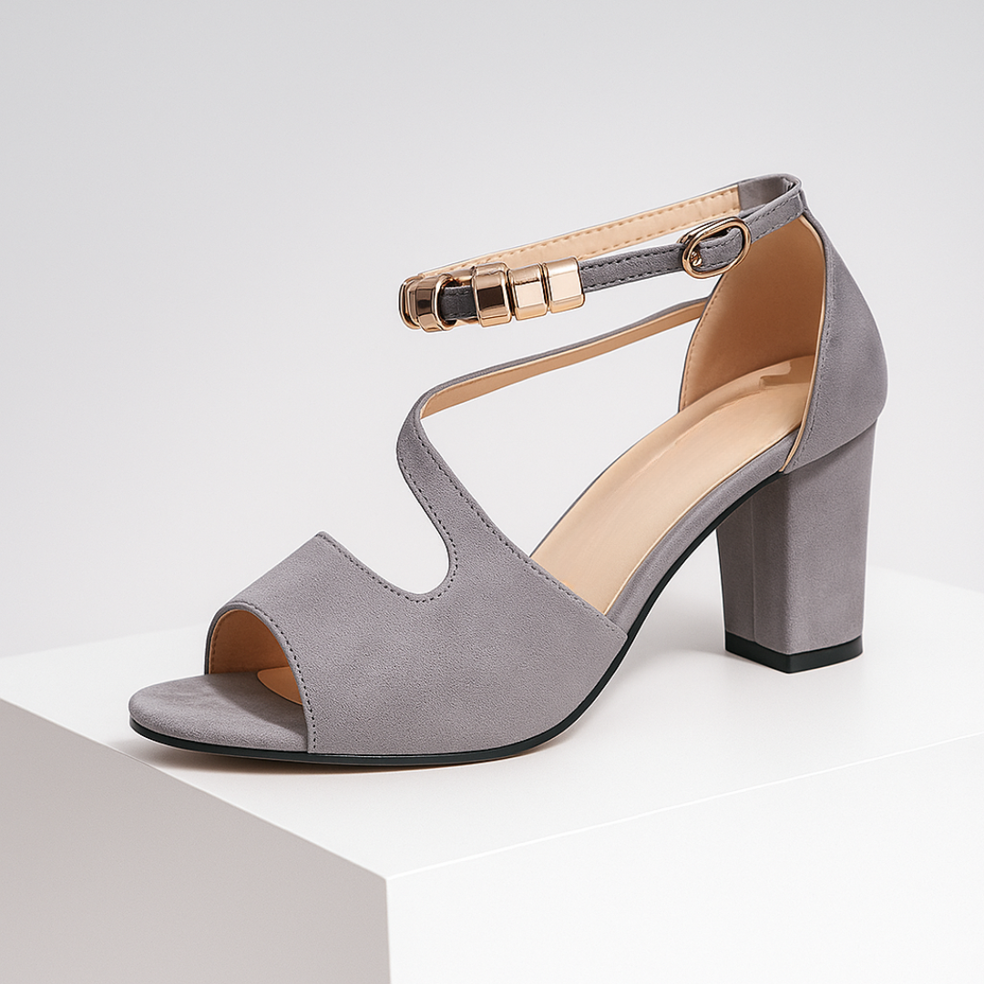 Sandalias Tacón Ancho Minimalᵛᶜ