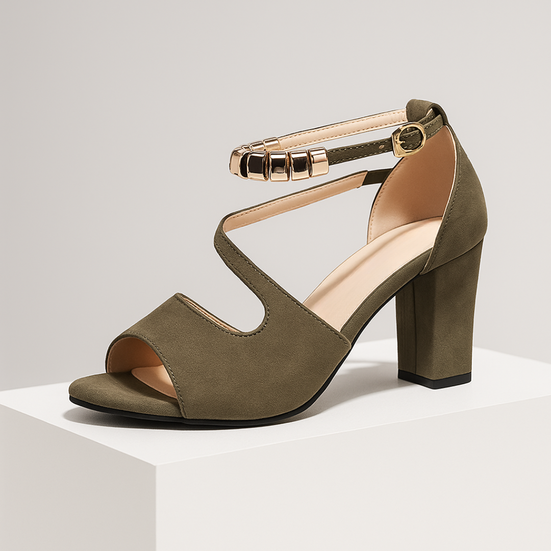 Sandalias Tacón Ancho Minimalᵛᶜ