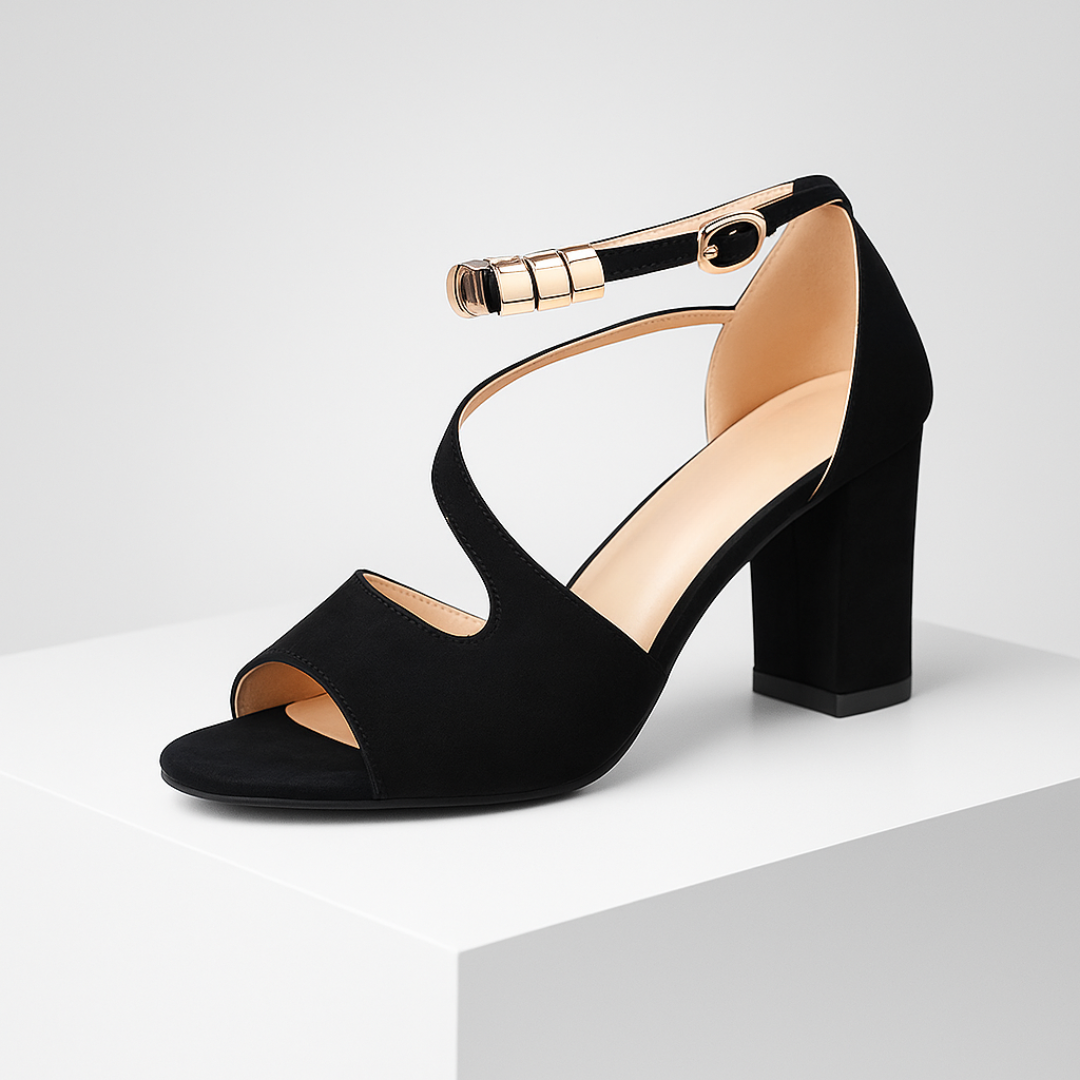 Sandalias Tacón Ancho Minimalᵛᶜ