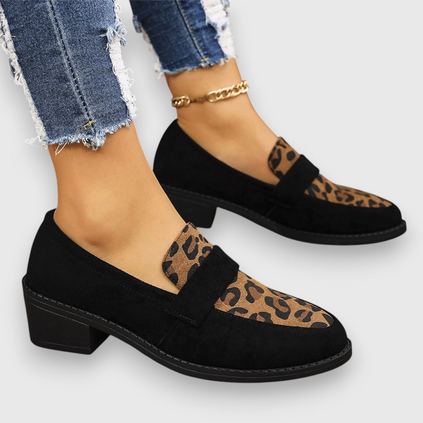 Giuliaᵛᶜ / Mocasines Combinados Leopardo