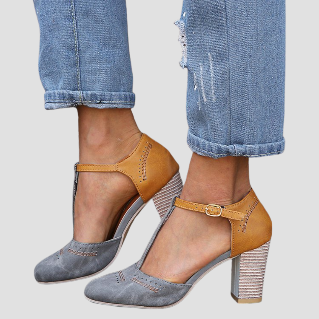 Tacones T-Bar Bicolor Vintageᵛᶜ