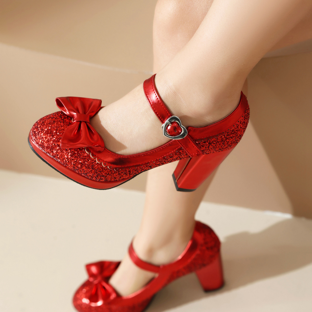Claudia / Tacones Glitter Lazoᵛᶜ