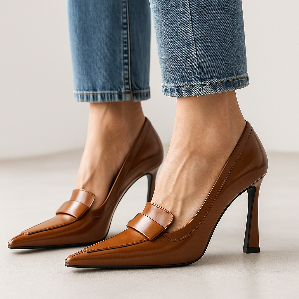 Tacones Mocasín Punta Finaᵛᶜ