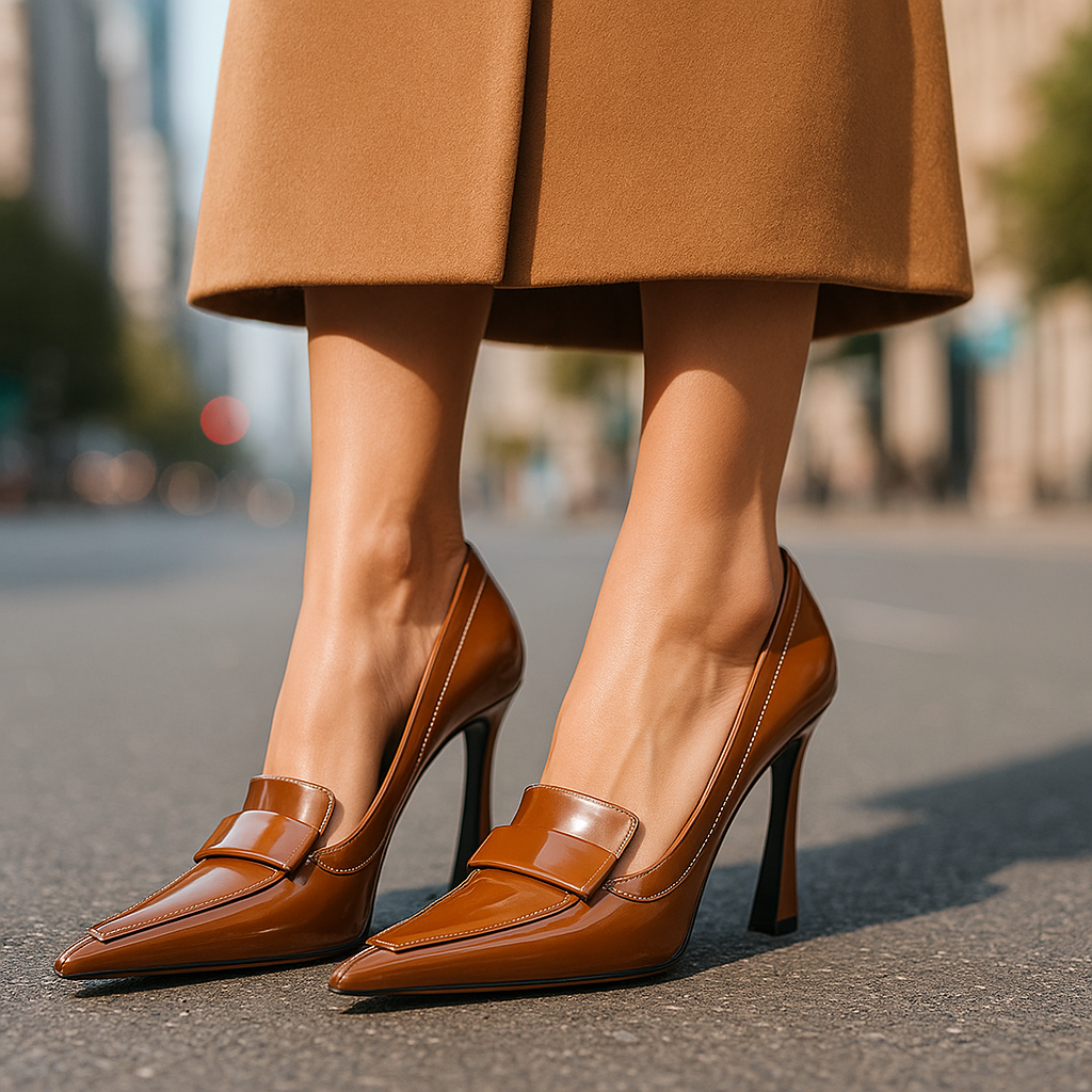 Tacones Mocasín Punta Finaᵛᶜ