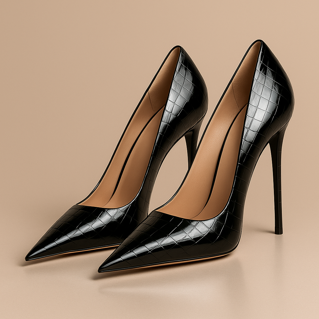 Valentina / Tacones Croc Doradosᵛᶜ