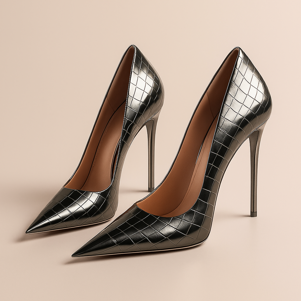 Valentina / Tacones Croc Doradosᵛᶜ