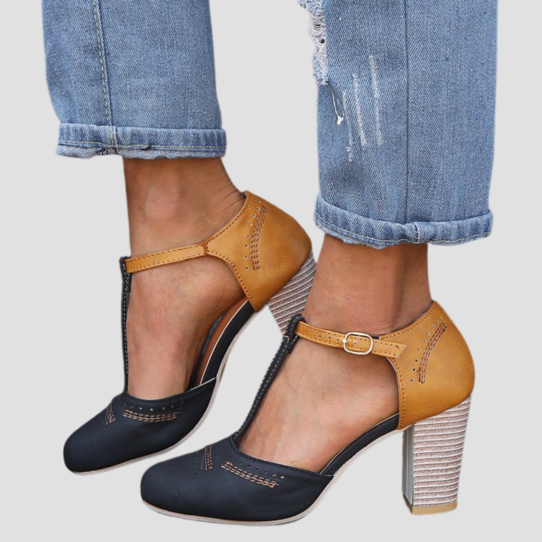 Tacones T-Bar Bicolor Vintageᵛᶜ