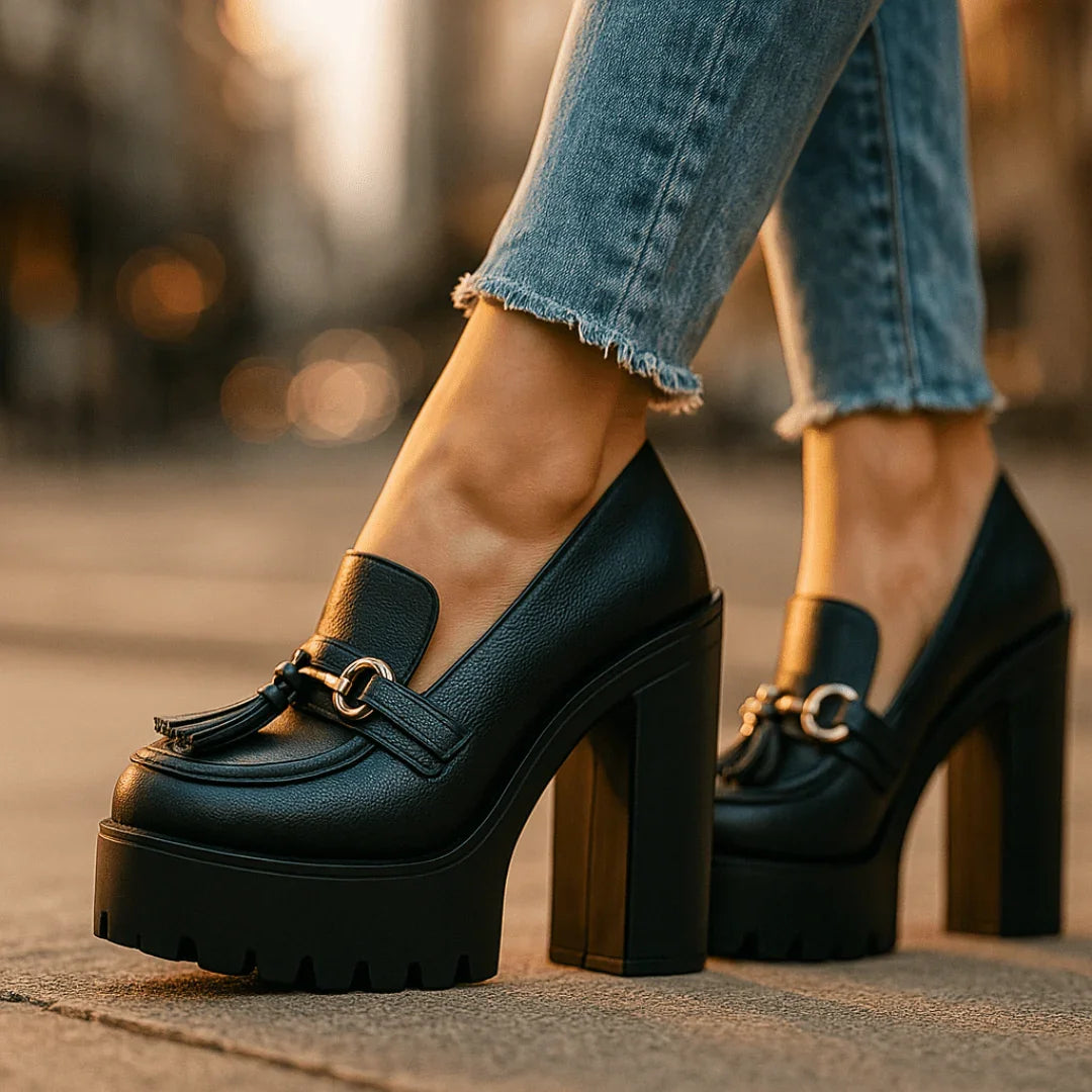Zapatos Plataforma Track Beigeᵛᶜ