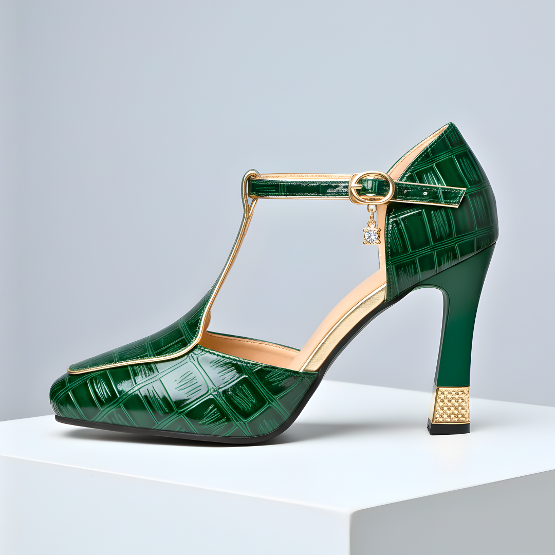 Isolde / Tacones T-Bar Crocᵛᶜ