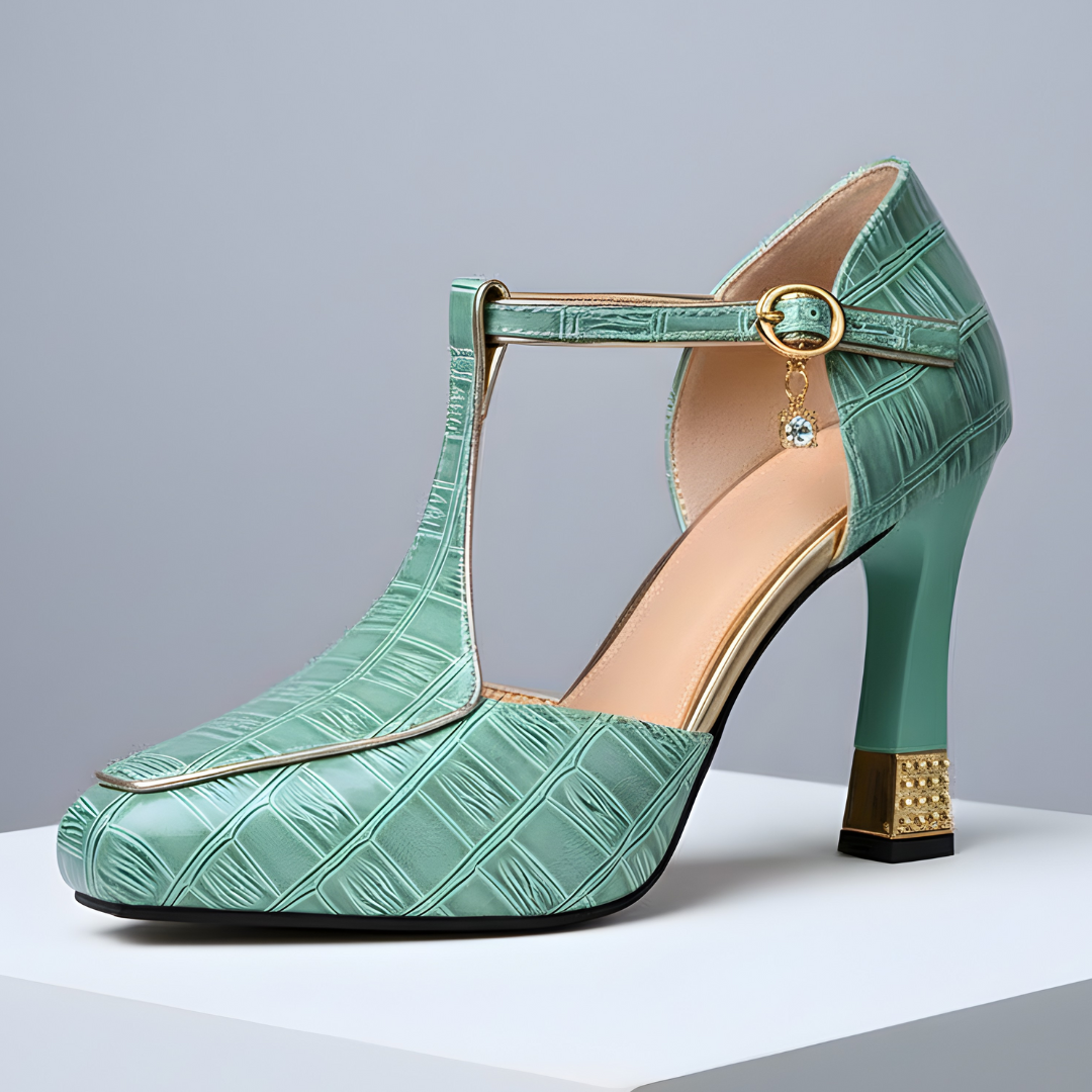 Isolde / Tacones T-Bar Crocᵛᶜ