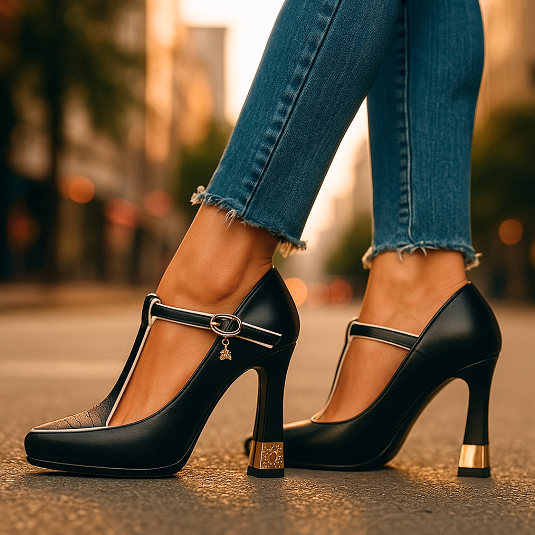 Camille / Tacones T-Bar Eleganceᵛᶜ