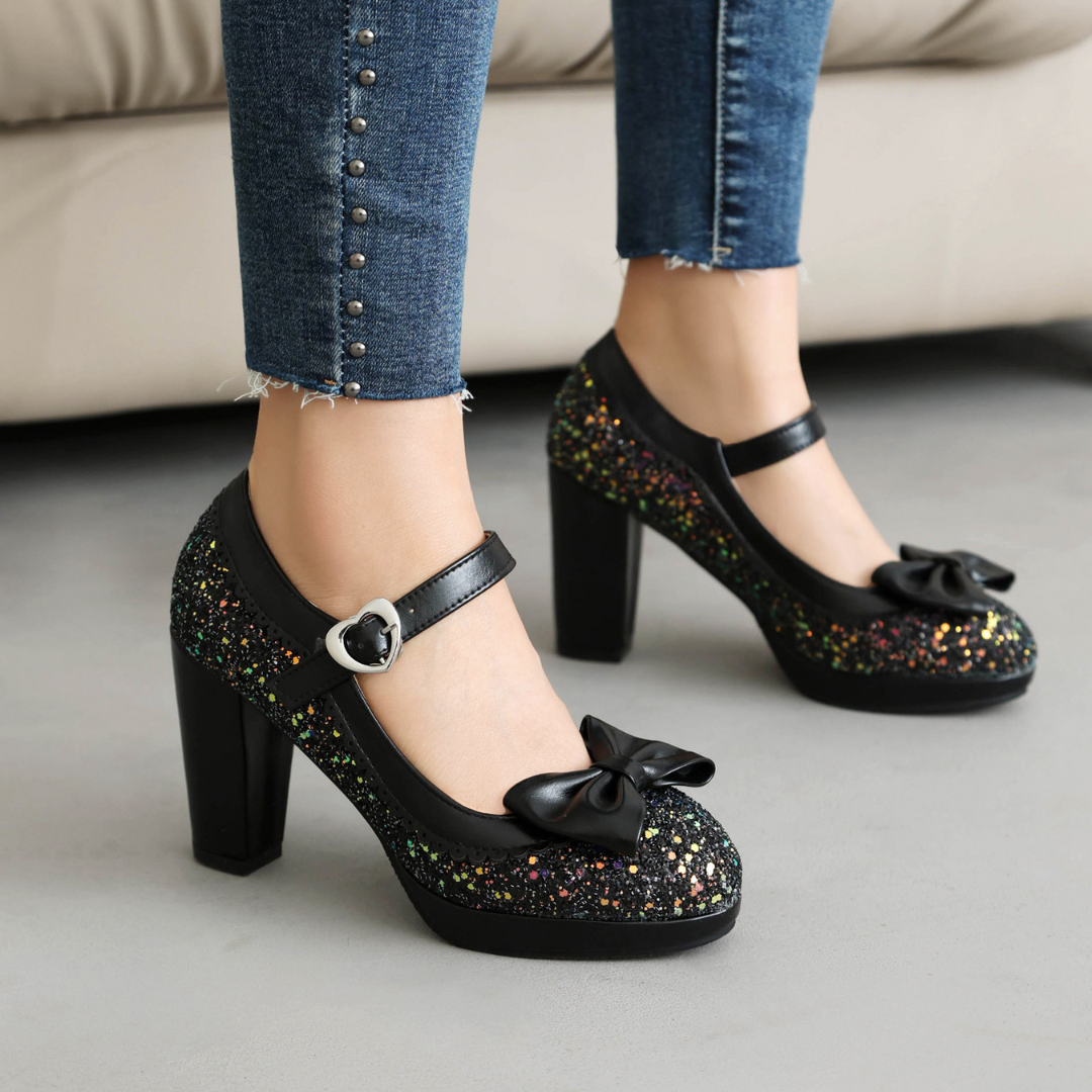 Claudia / Tacones Glitter Lazoᵛᶜ