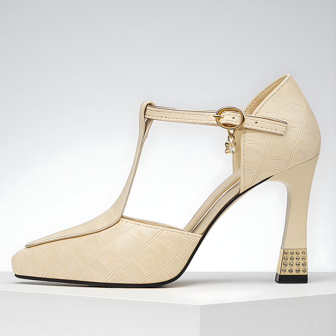Isolde / Tacones T-Bar Crocᵛᶜ
