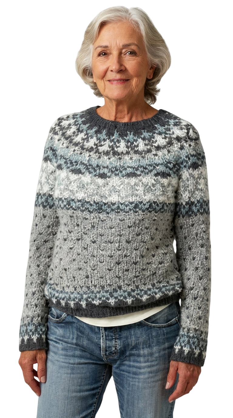 ERIKA™ | SUÉTER VINTAGE DE PUNTO ISLANDÉS