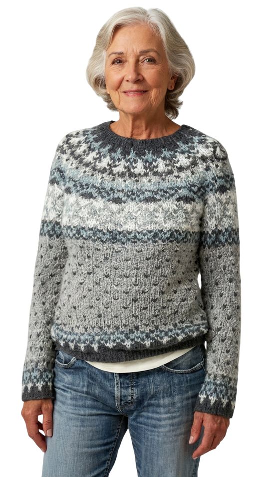 ERIKA™ | SUÉTER VINTAGE DE PUNTO ISLANDÉS