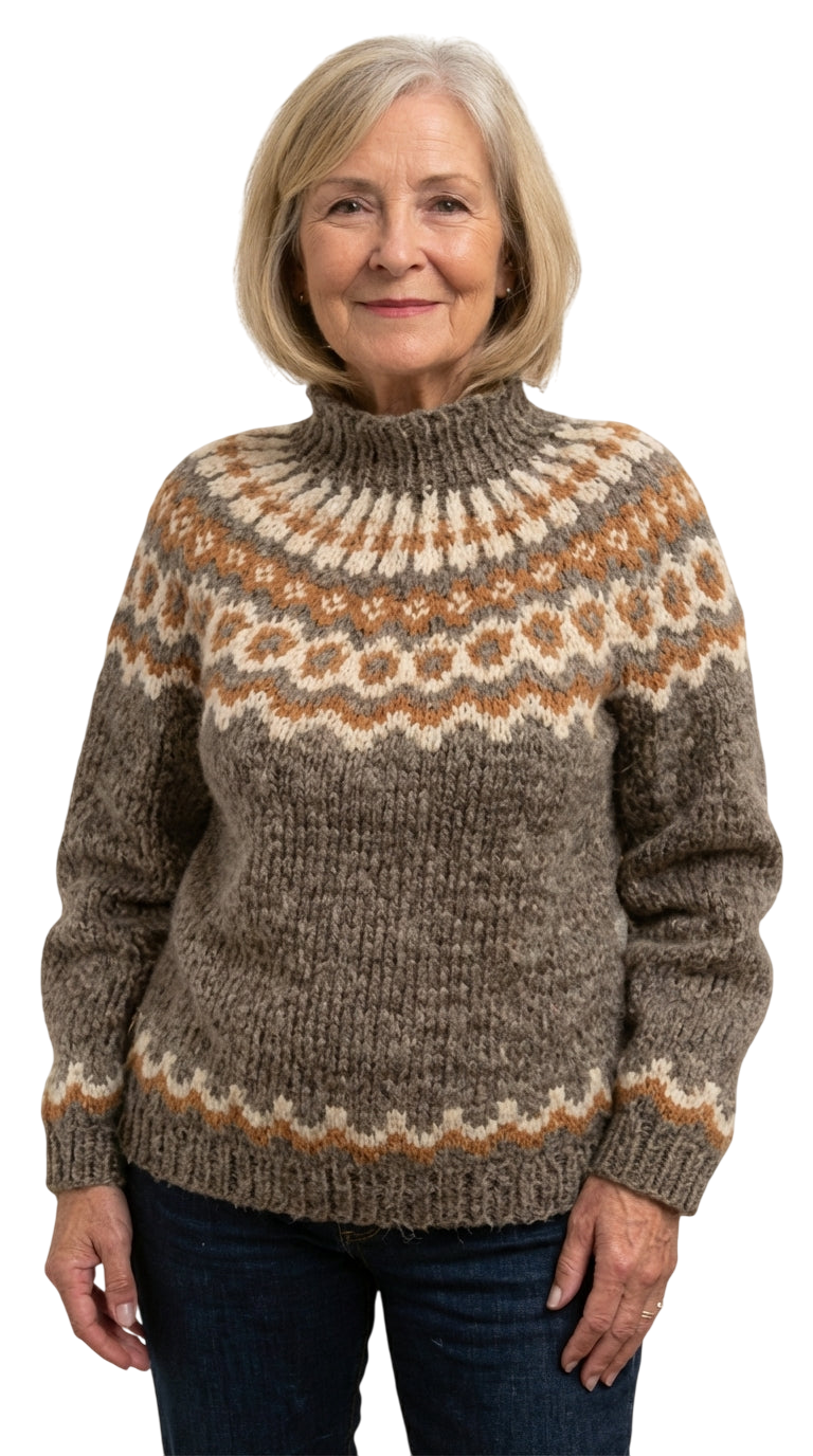 CARLA™ | SUÉTER VINTAGE DE PUNTO ISLANDÉS