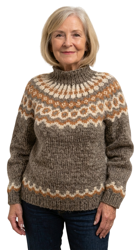 CARLA™ | SUÉTER VINTAGE DE PUNTO ISLANDÉS