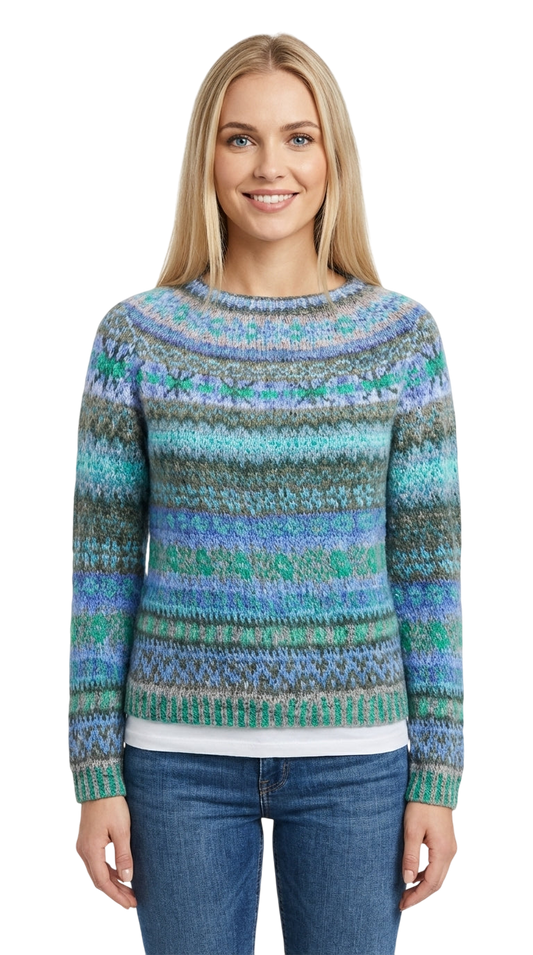 BELÉN™ | SUÉTER VINTAGE DE PUNTO ISLANDÉS