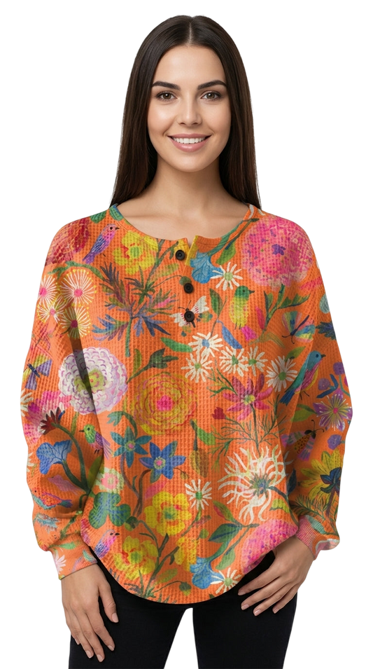 FREYA™ | SUÉTER DE PUNTO ESTAMPADO FLORAL