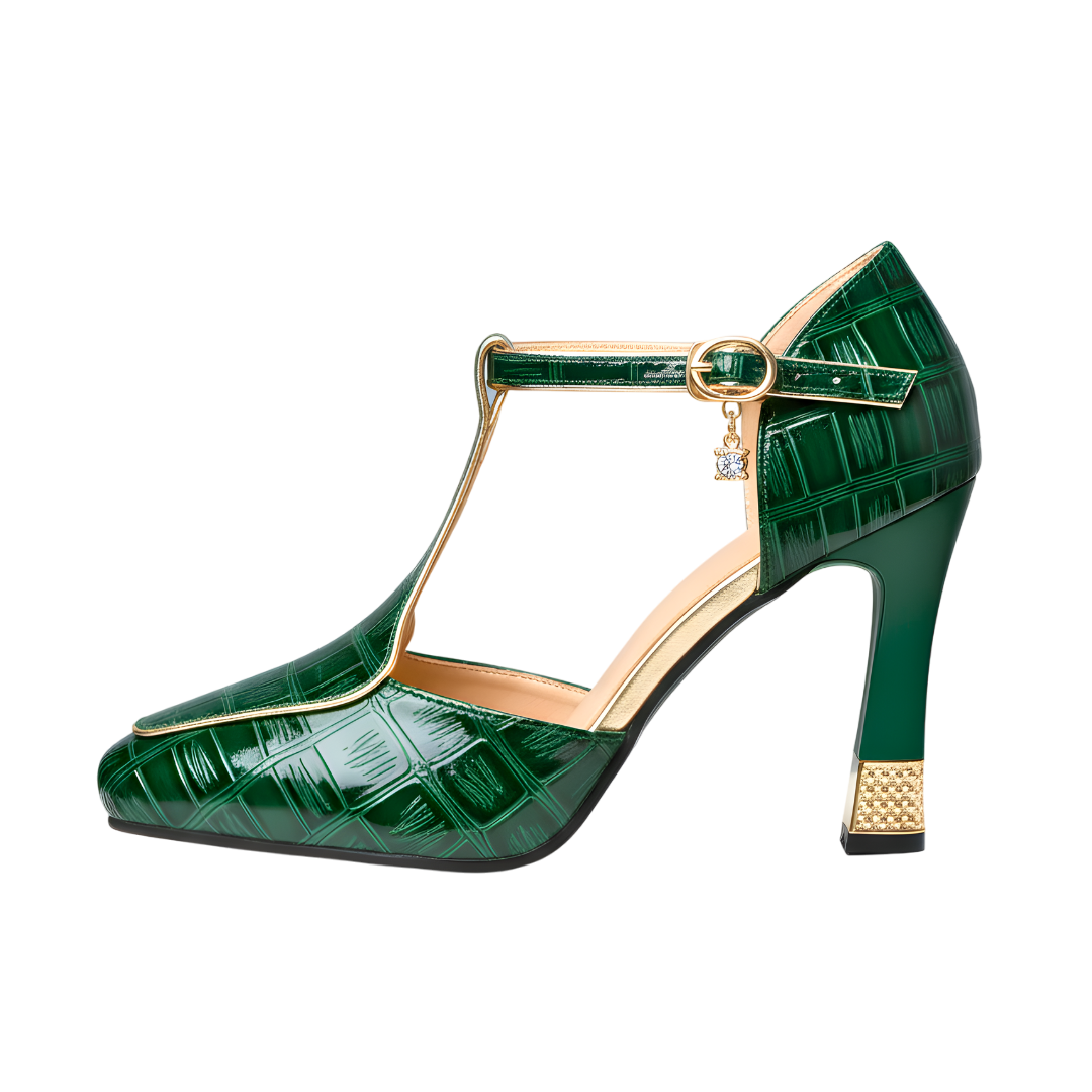 Isolde / Tacones T-Bar Crocᵛᶜ