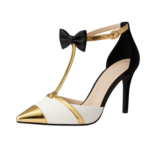 Celeste / Tacones Bow Contrastᵛᶜ