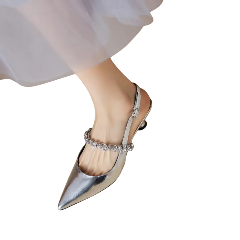Adriana / Tacones Punta Metalizadaᵛᶜ