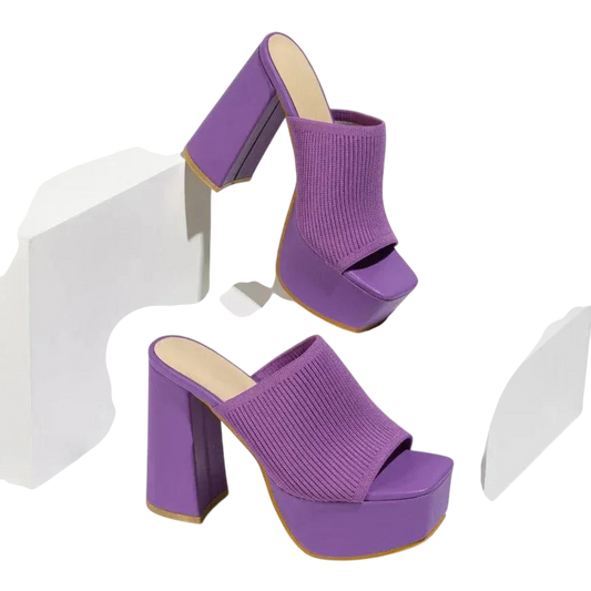 Nuria / Sandalias Knit Plataformaᵛᶜ