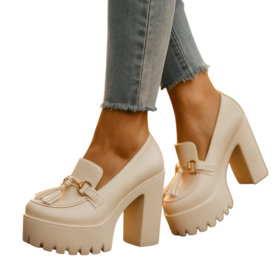 Zapatos Plataforma Track Beigeᵛᶜ