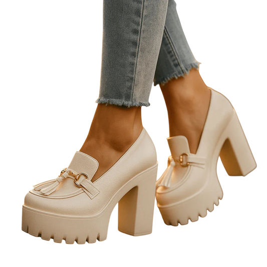 Zapatos Plataforma Track Beigeᵛᶜ