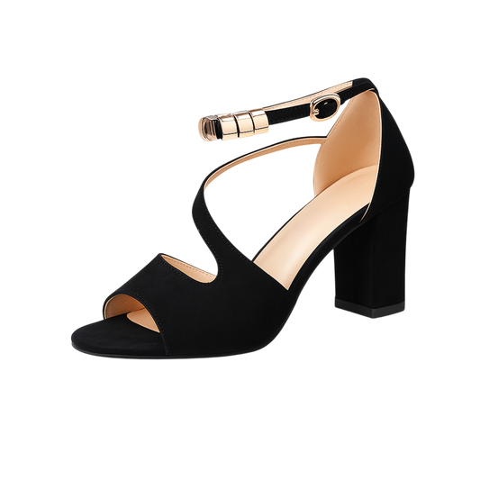 Sandalias Tacón Ancho Minimalᵛᶜ