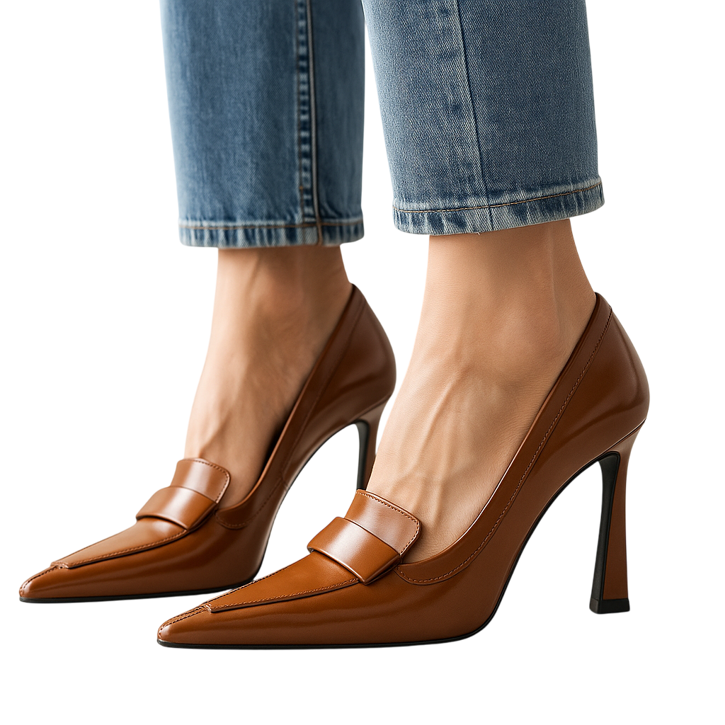 Tacones Mocasín Punta Finaᵛᶜ