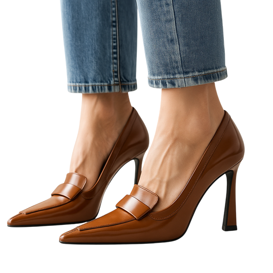 Tacones Mocasín Punta Finaᵛᶜ
