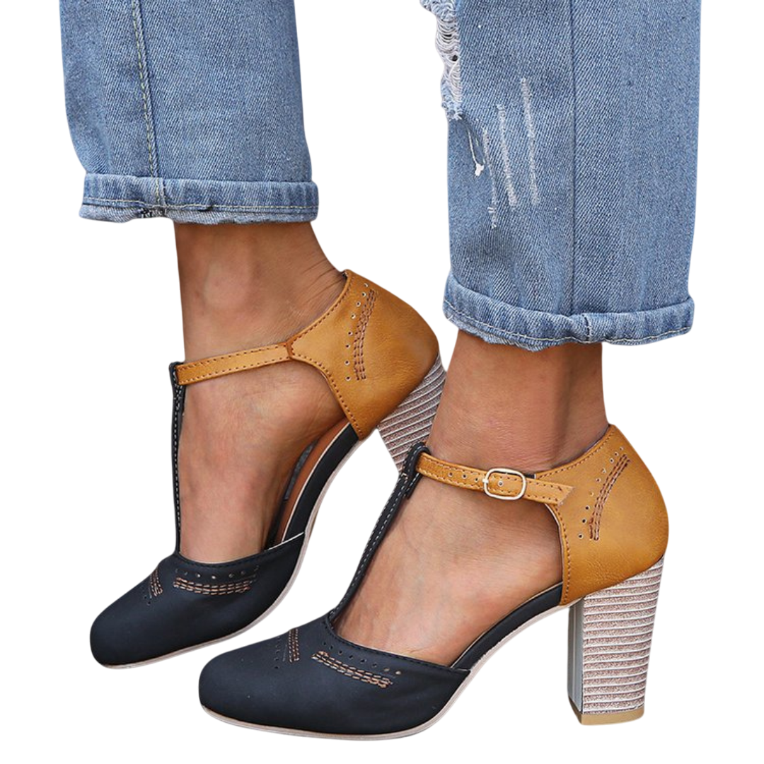 Tacones T-Bar Bicolor Vintageᵛᶜ