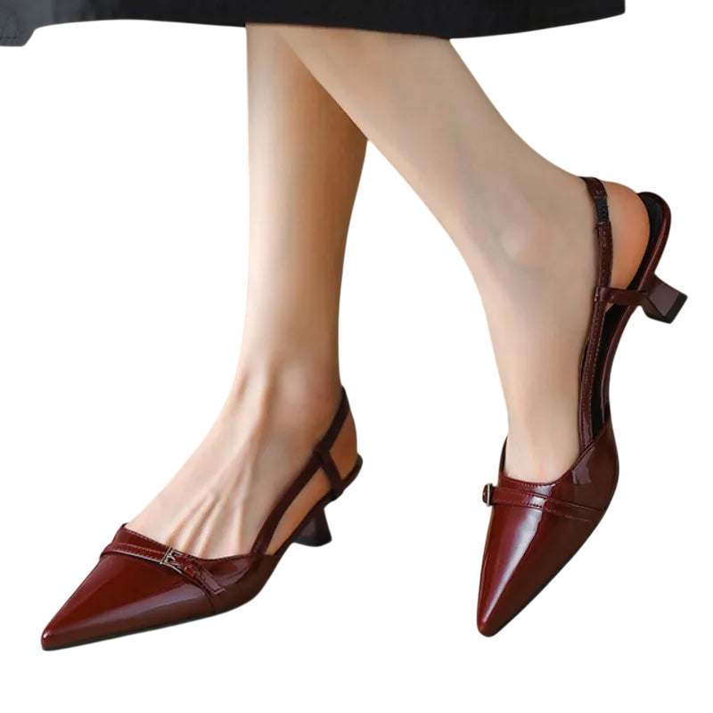 Tacones Slingback Burdeosᵛᶜ
