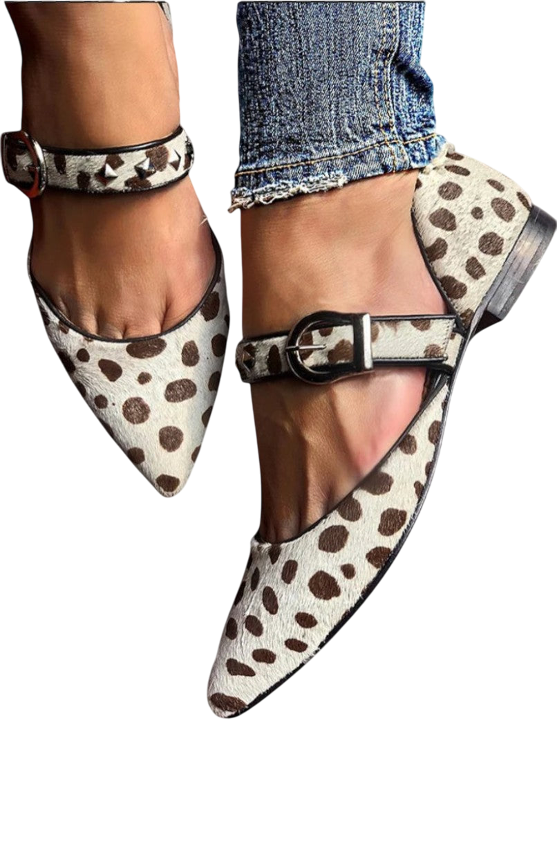 Martinaᵛᶜ / Tacones Animal Print Hebilla