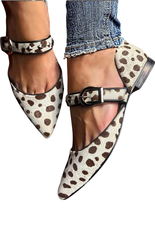 Martinaᵛᶜ / Tacones Animal Print Hebilla