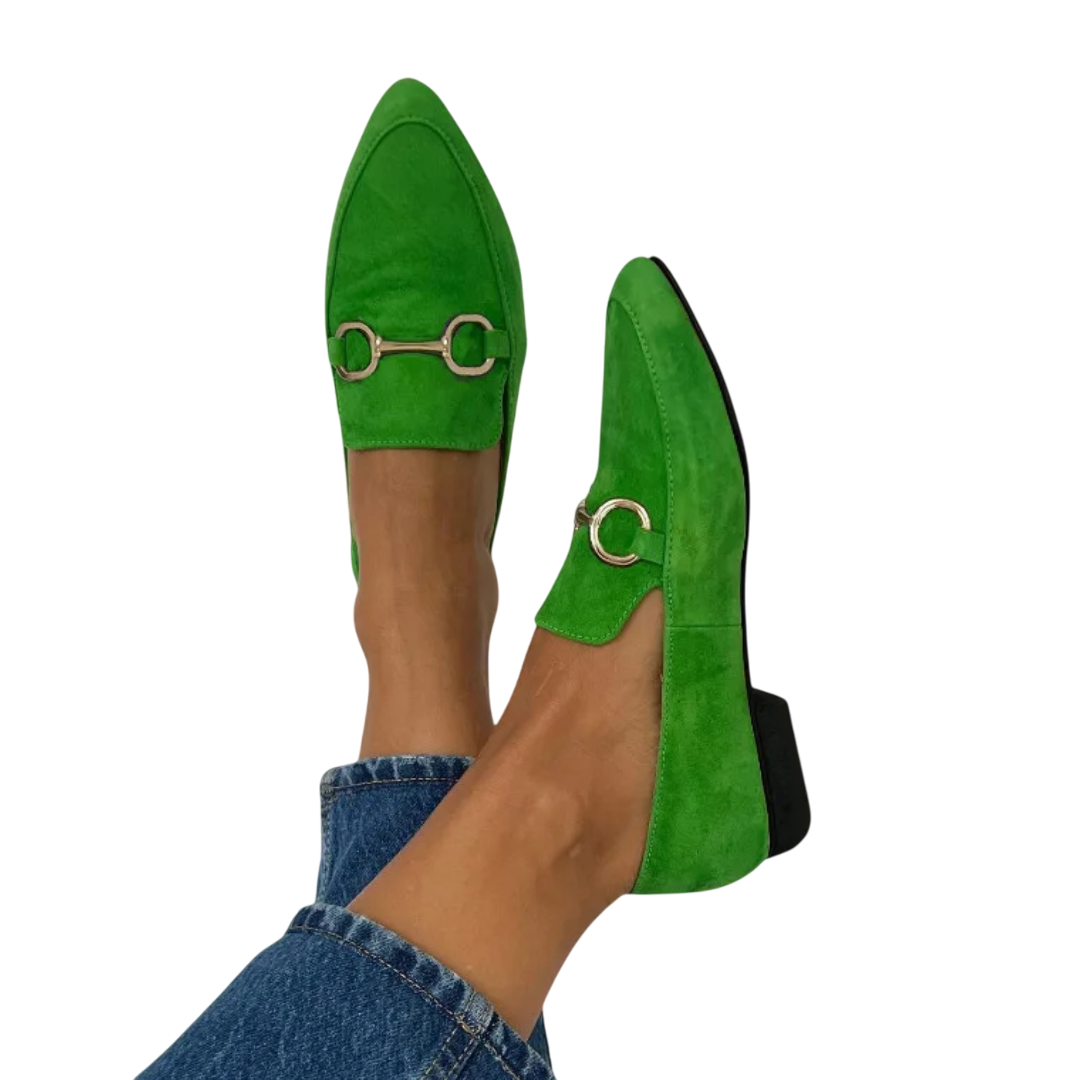Giuliaᵛᶜ / Mocasines Verde Ante