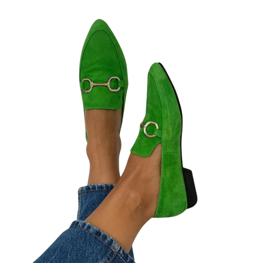 Giuliaᵛᶜ / Mocasines Verde Ante