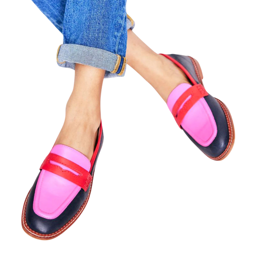 Carlaᵛᶜ / Mocasines Bicolor Vibrantes