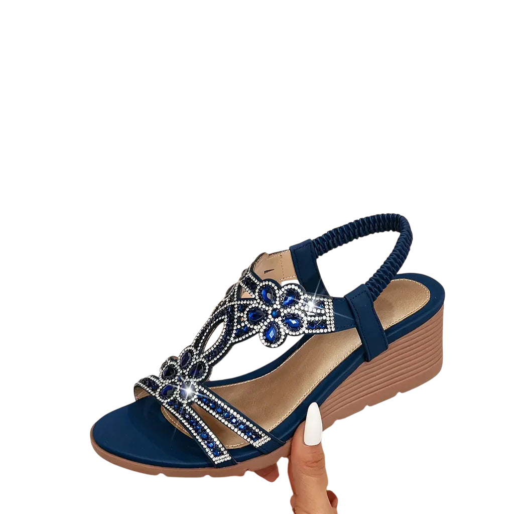 Giadaᵛᶜ / Sandalias Cuña Pedrería