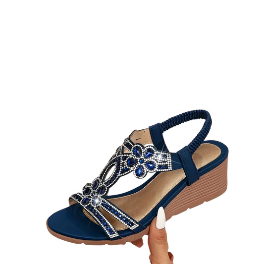 Giadaᵛᶜ / Sandalias Cuña Pedrería