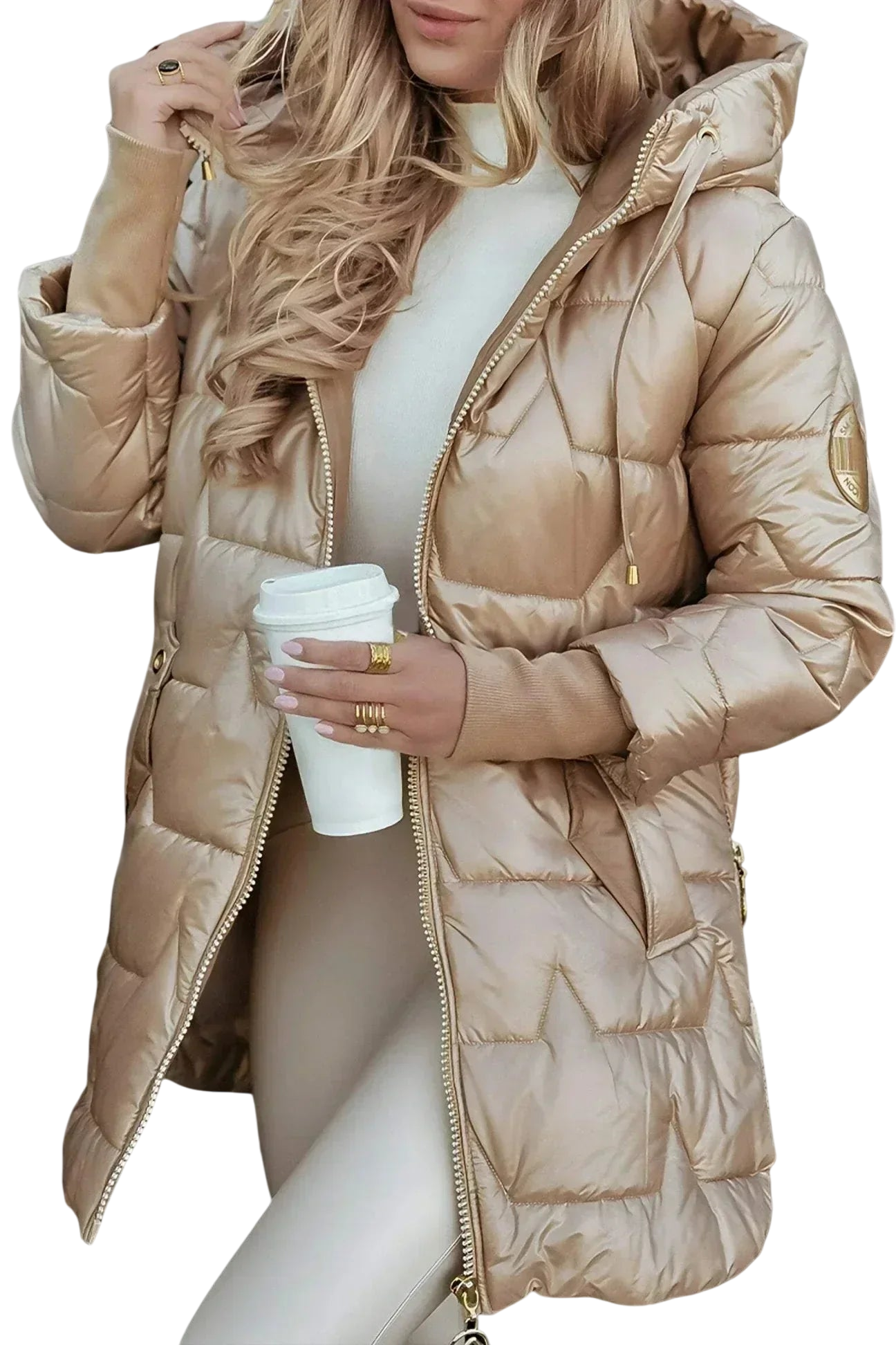 Nora - Abrigo Elegante de Invierno con Capucha y Acolchado