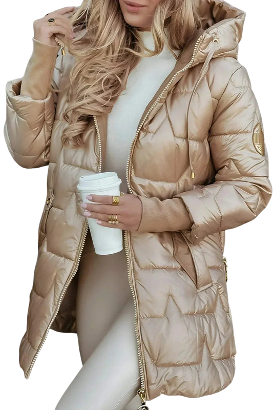 Nora - Abrigo Elegante de Invierno con Capucha y Acolchado