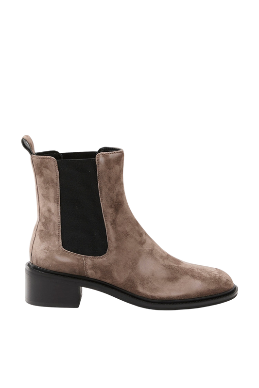 Botín Chelsea beige elegante