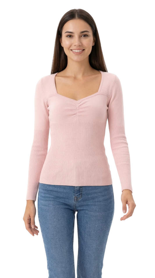 Jersey Escote Fruncido